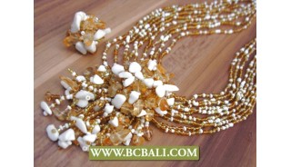 Beads Pendants Stone Casandra Necklace